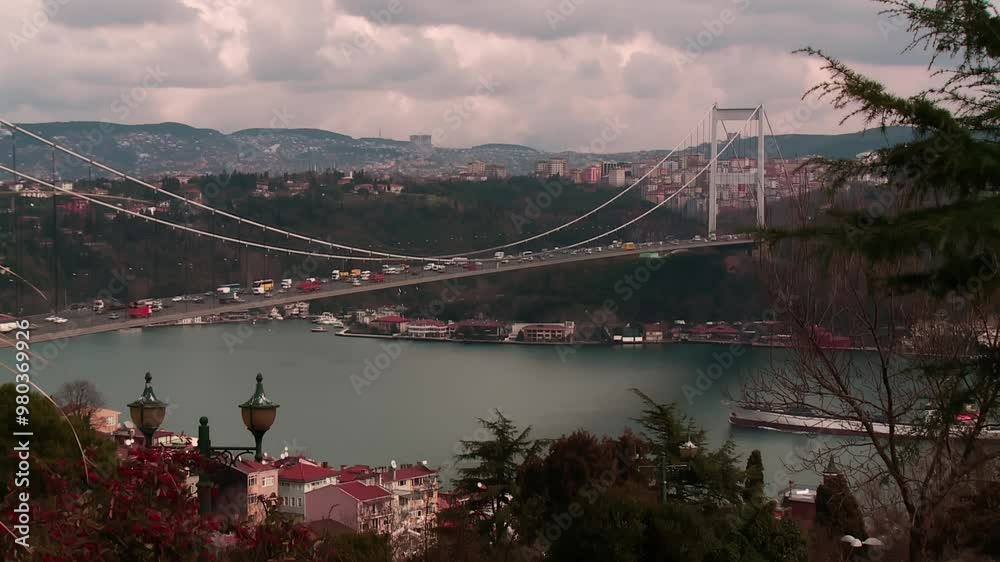 Istanbul Bosphorus Fatih Sultan Mehmet Bridge