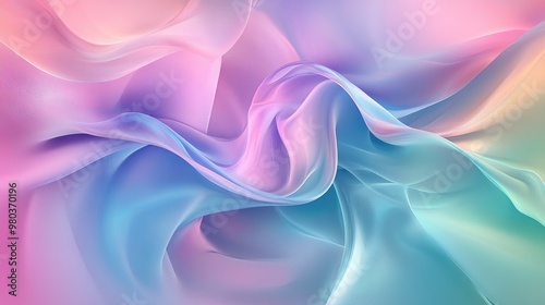 Wallpaper Mural Beautiful abstract organic background with soft, swirling colors in shades of pink, blue, and green, forming a fluid and dynamic design (Generative AI) Torontodigital.ca