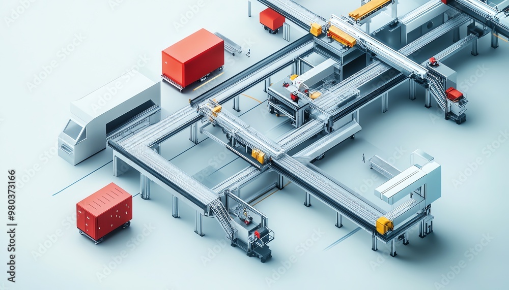 Automated Conveyor System for Warehouse or Factory Automated Conveyor System for Warehouse or Factory