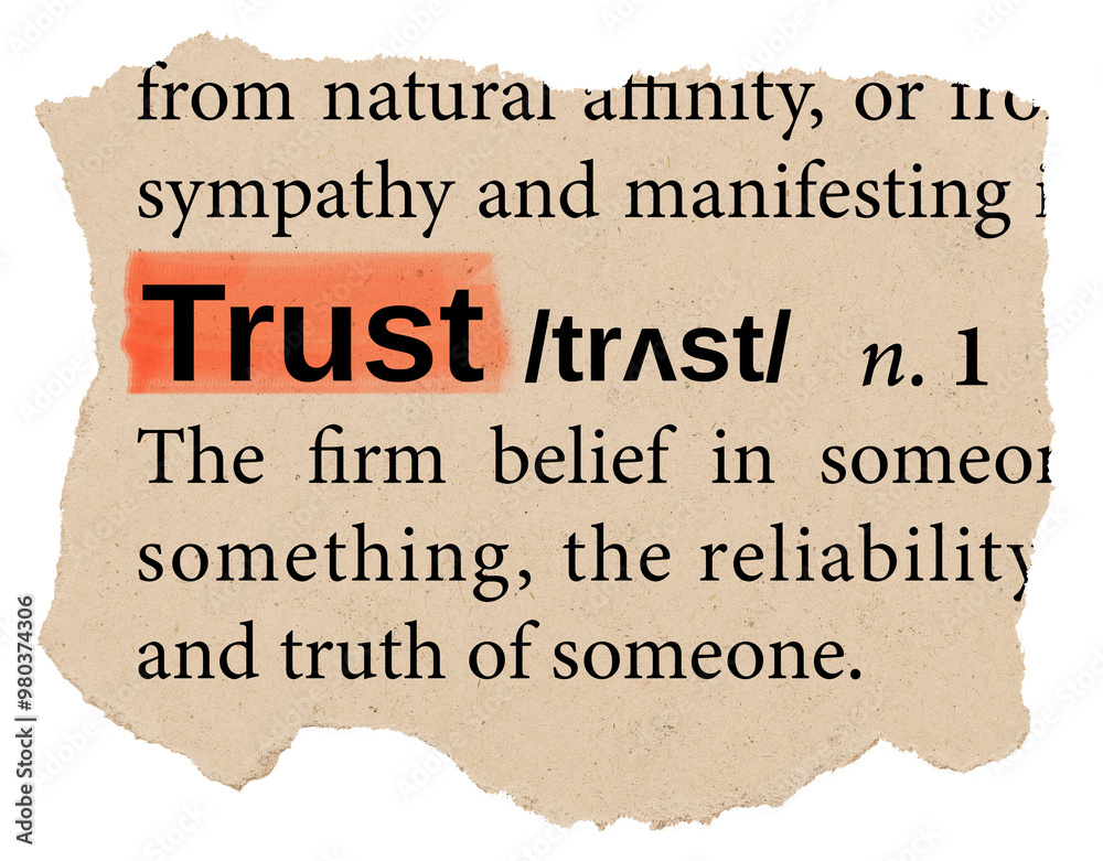 Trust png dictionary word sticker, Ephemera typography, transparent background Trust png dictionary word sticker, Ephemera typography, transparent background