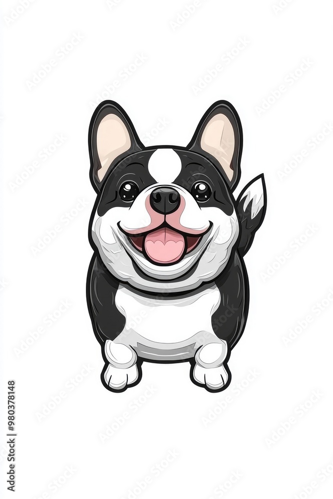 Cute Cartoon Dog Illustration Cute Cartoon Dog Illustration