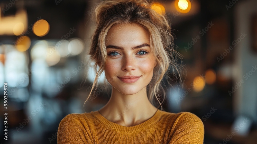 Portrait of a Beautiful Young Woman with a Warm Smile Portrait of a Beautiful Young Woman with a Warm Smile