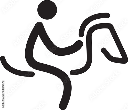 Horse icon symbol vector image Illustration
