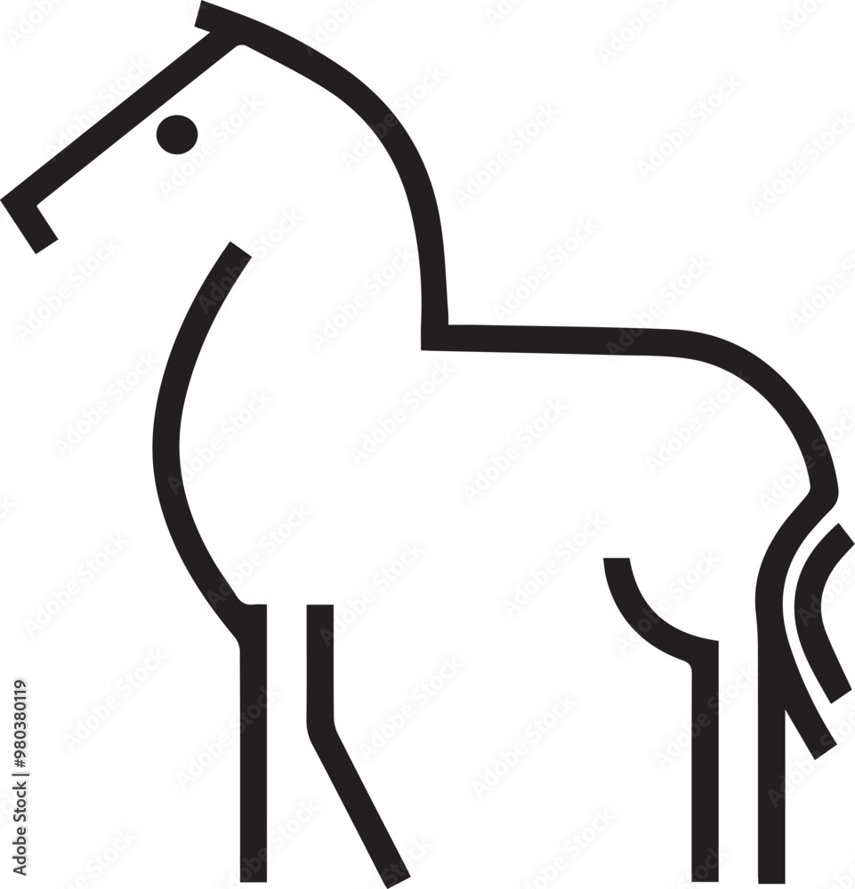 Horse icon symbol vector image Illustration
Horse icon symbol vector image Illustration