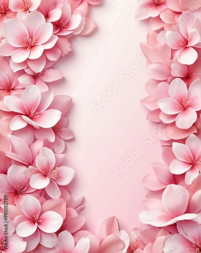 Soft pink petals with blush gradient