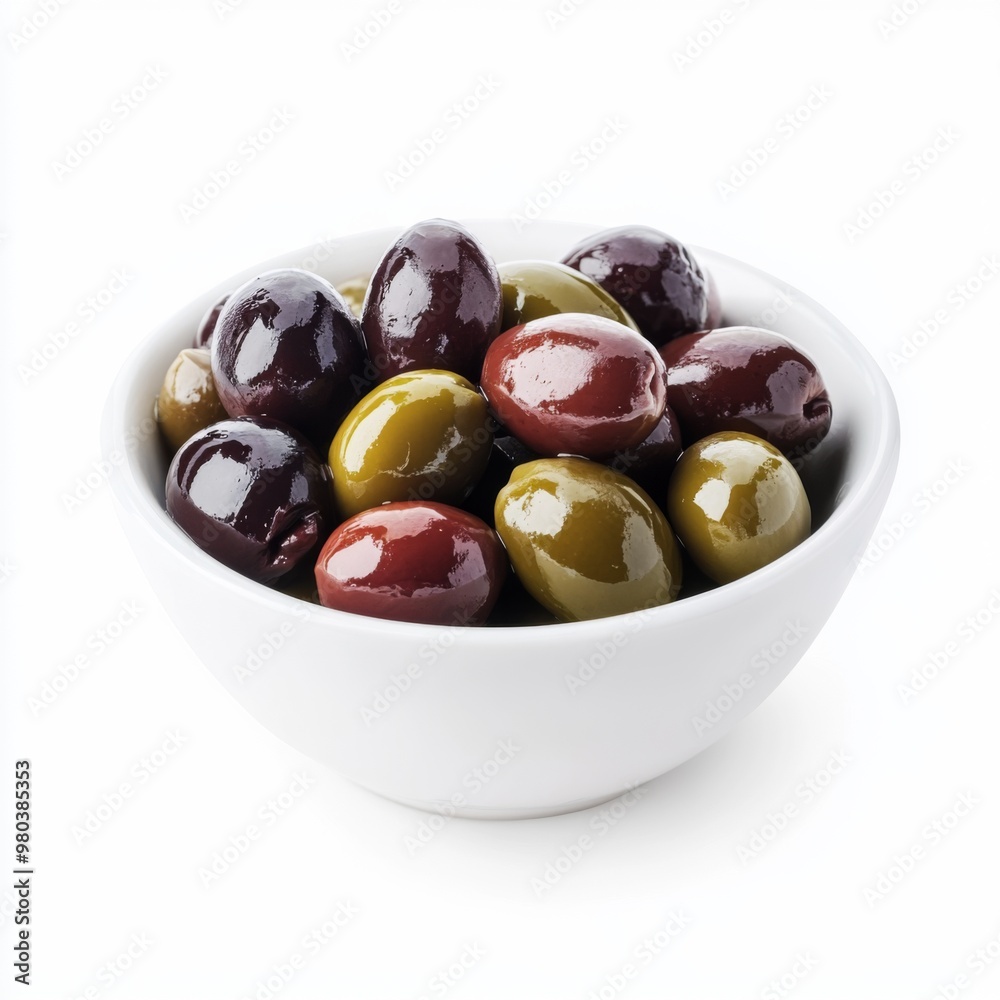 a beautiful bowl of olives from the front angle a beautiful bowl of olives from the front angle