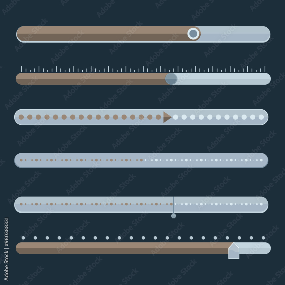 Flat design ui kit collection Flat design ui kit collection