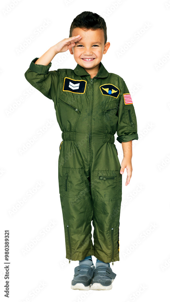 Kid military costume png sticker, occupation, transparent background Kid military costume png sticker, occupation, transparent background