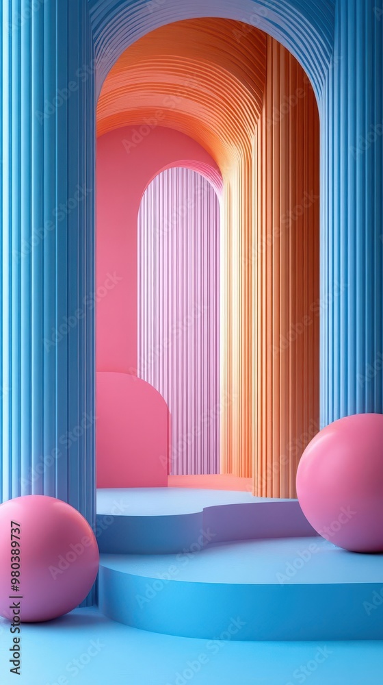 minimalist product display with floating geometric shapes soft gradient background and subtle shadows for depth minimalist product display with floating geometric shapes soft gradient background and subtle shadows for depth
