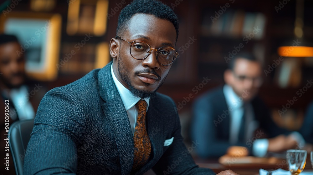 Confident Businessman in a Meeting Confident Businessman in a Meeting