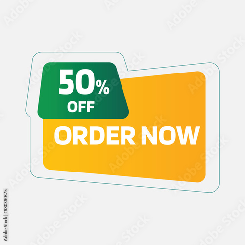 Order Now Offer Tag Fully Editable Vector or EPS