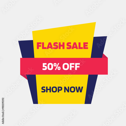 Flash Sale Offer Tag Fully Editable Vector or EPS