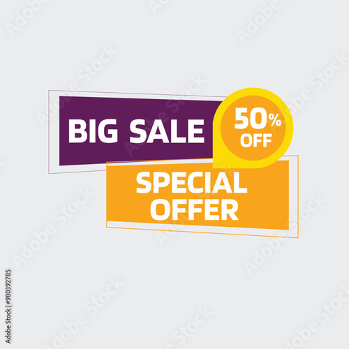 Big Sale Offer Tag Fully Editable Vector or EPS