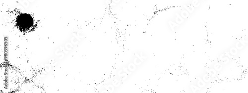 Abstract black and white grunge dust grain distressed particle texture background. Black and white grunge vector background.
