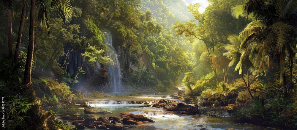 Nature Trees Landscape River Tropical Nature Trees Landscape River Tropical
