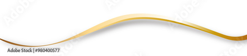Welle Wellen Band Banner Gold 