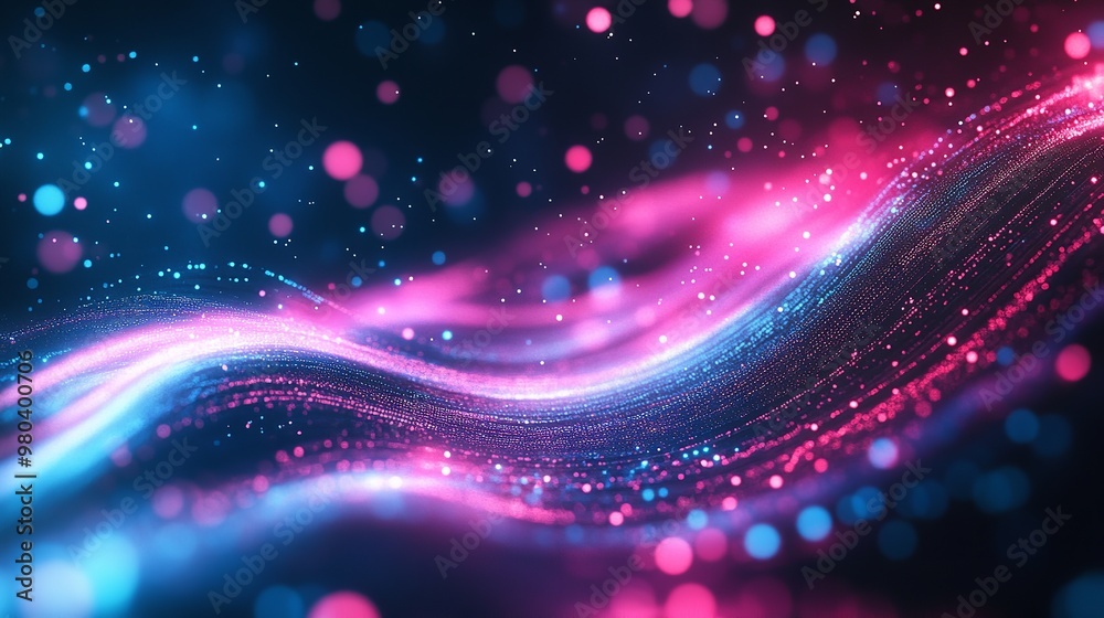 Obraz premium Futuristic Abstract Motion Design Looping Background - 3D Render
