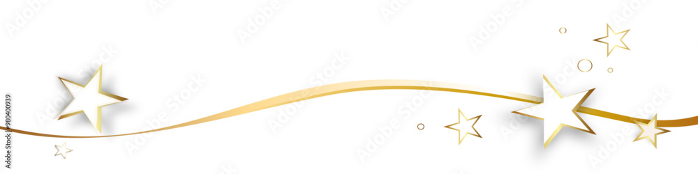 Band gold Weihnachten Banner Hintergrund Stern