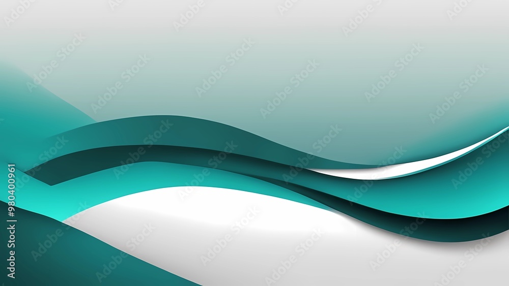 Obraz premium Background Dark Teal and White Gradient. A5