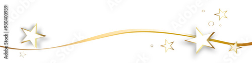 Band gold Weihnachten Banner Hintergrund Stern