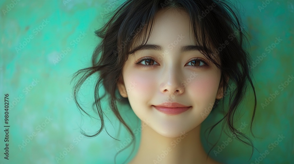 Close-up Portrait of a Smiling Asian Woman Close-up Portrait of a Smiling Asian Woman