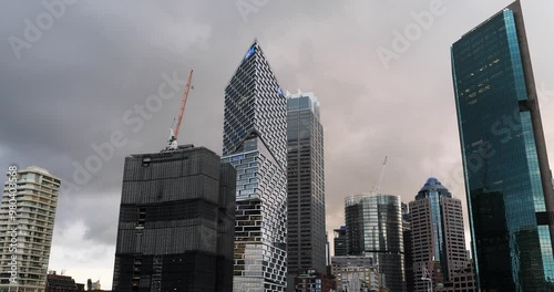 Sydney central business district buildings.Cloudy day. photo