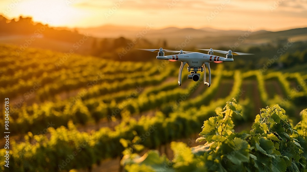 Drone Fly Over Vineyard Drone Fly Over Vineyard