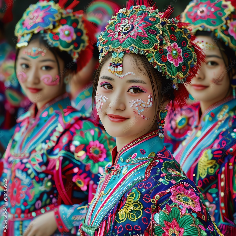 Festival attire, traditional garments, vibrant patterns, cultural richness Festival attire, traditional garments, vibrant patterns, cultural richness