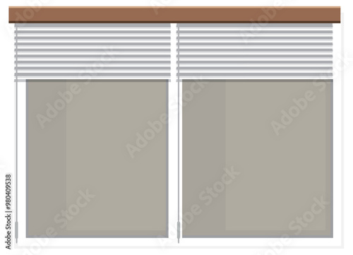Modern Window Blinds Illustration