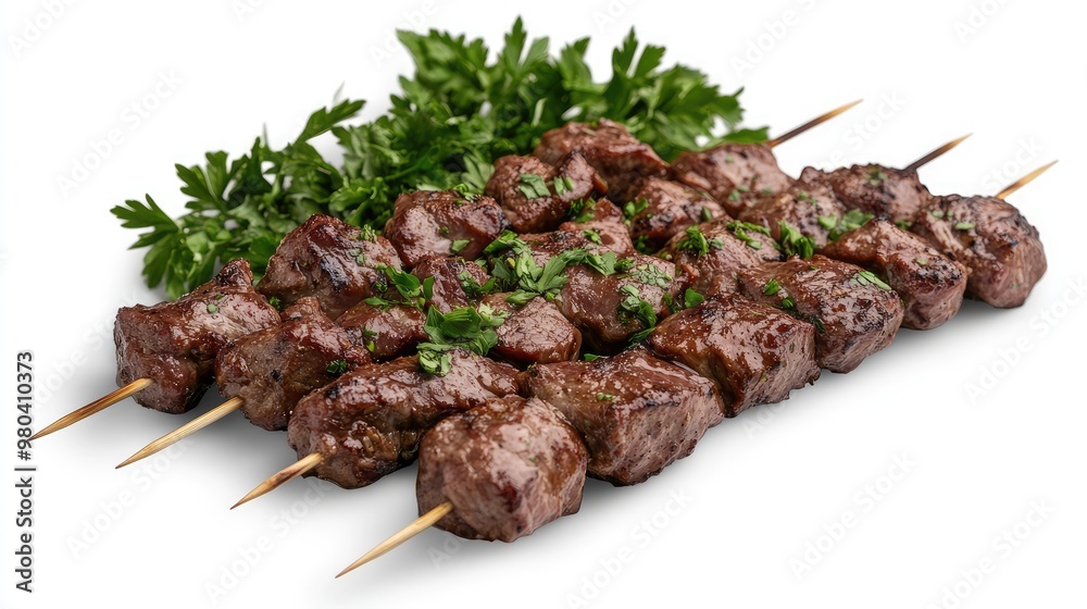 shish kebab on the grill shish kebab on the grill