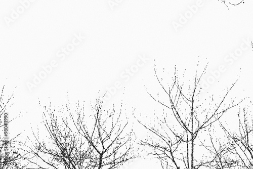 tree on sky abstract texture dot art, branch background

