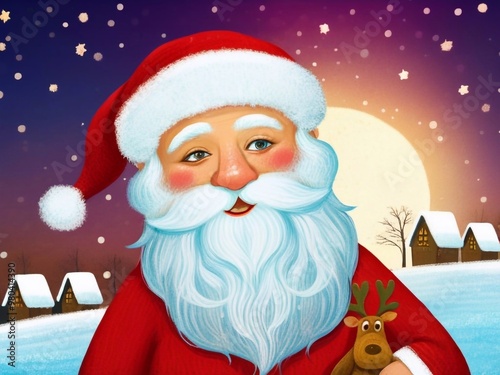 Santa Claus in the Christmas festival photo