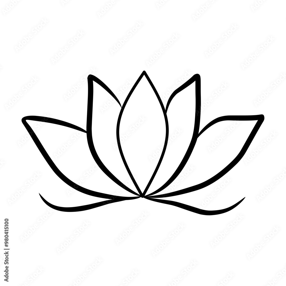 Lotus Flower Icon Vector Lotus Flower Icon Vector