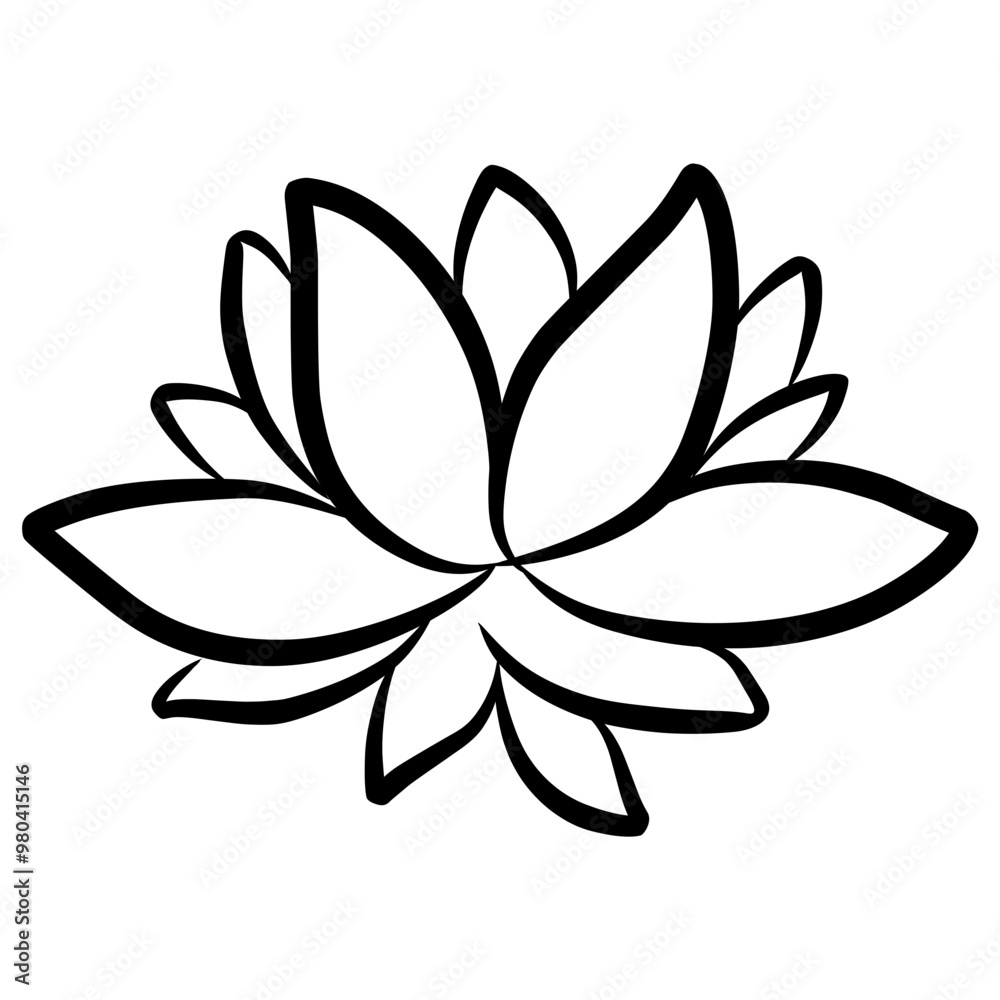 Lotus Flower Icon Vector Lotus Flower Icon Vector