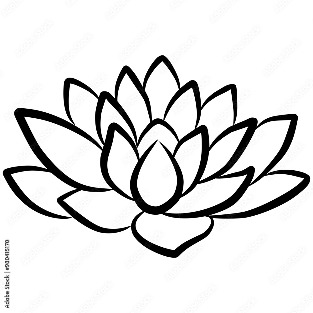 Lotus Flower Icon Vector Lotus Flower Icon Vector