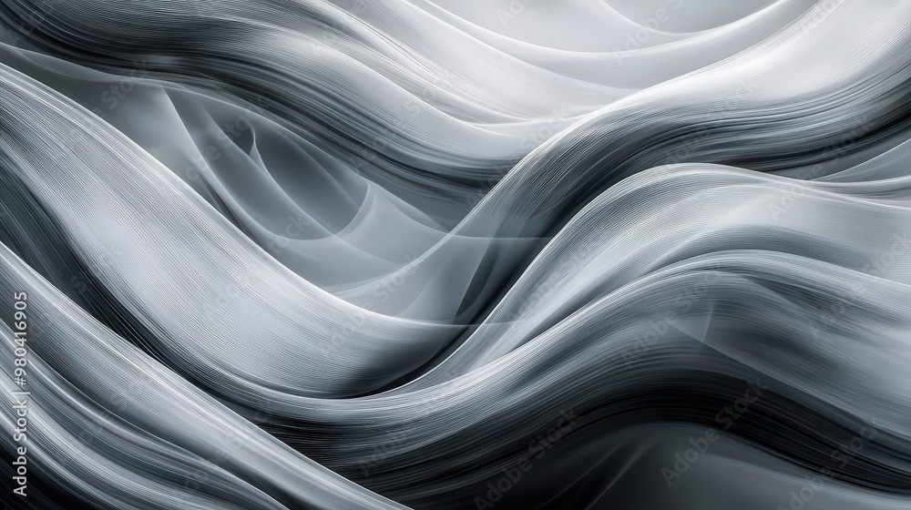 Abstract Gray Waves Wallpaper. Flowing waves in varying shades of gray. Grey Wallpaper. Abstract Gray Waves Wallpaper. Flowing waves in varying shades of gray. Grey Wallpaper.