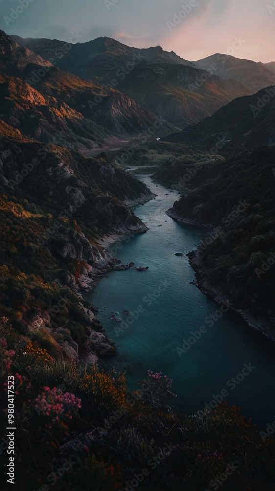 Beautiful Nature landscapes image on vertical 12.