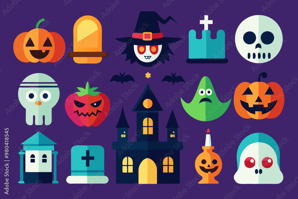 vector illustration of halloween-day-icon
