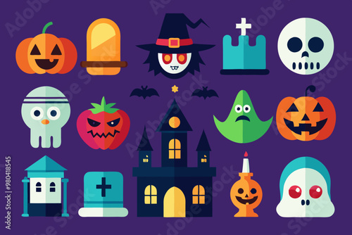 vector illustration of halloween-day-icon