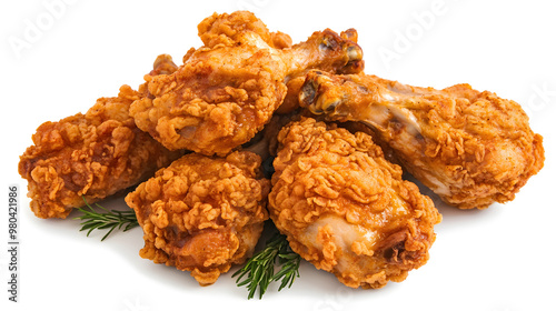 Aerial Food Photography of Broasted Boneless Chicken photo