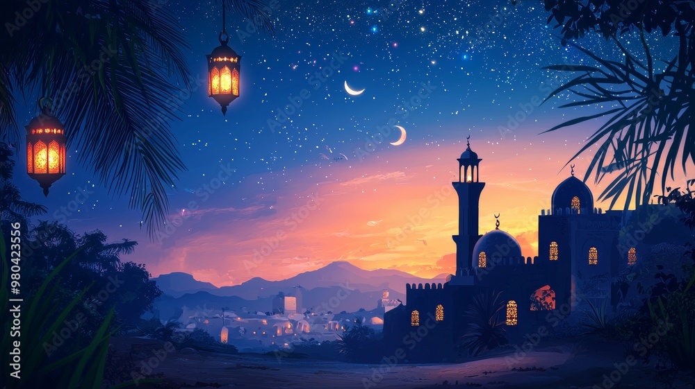 Islamic Ramadan Background - ai Islamic Ramadan Background - ai