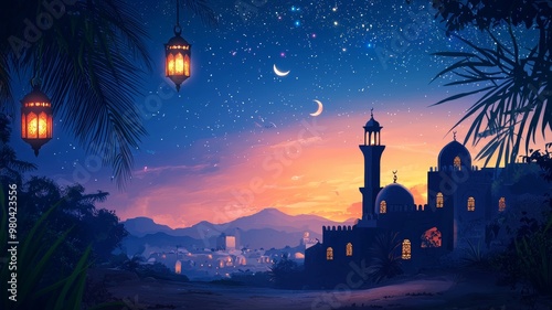 Islamic Ramadan Background - ai