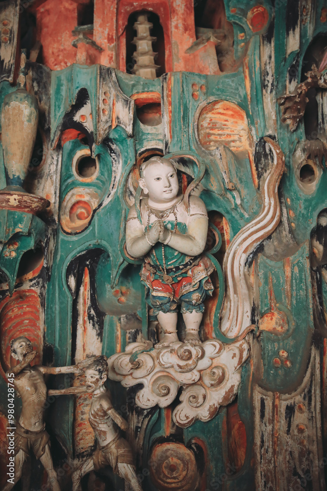 Fototapeta premium Chinese-style Buddha statue,Guanyin Bodhisattva