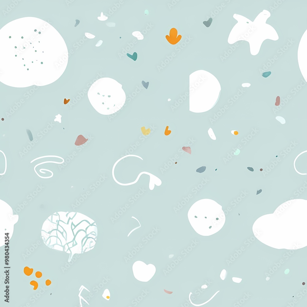 Illustration of season floral background cartoon design