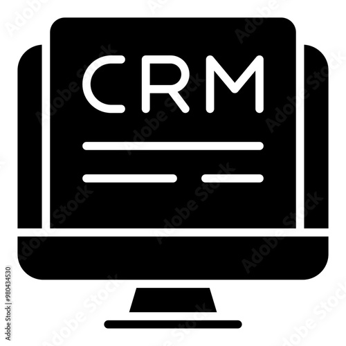 CRM System gylph icon