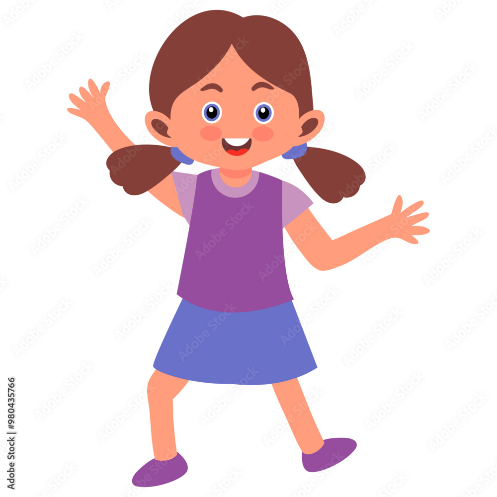 Children Day Character in Cute Cartoon Design, Vector Illustration. Children Day Character in Cute Cartoon Design, Vector Illustration.