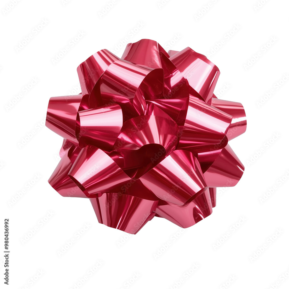 Bright Red Gift Bow isolated on white or transparent background, png clipart, design element. Easy to place object on any other background. Bright Red Gift Bow isolated on white or transparent background, png clipart, design element. Easy to place object on any other background.