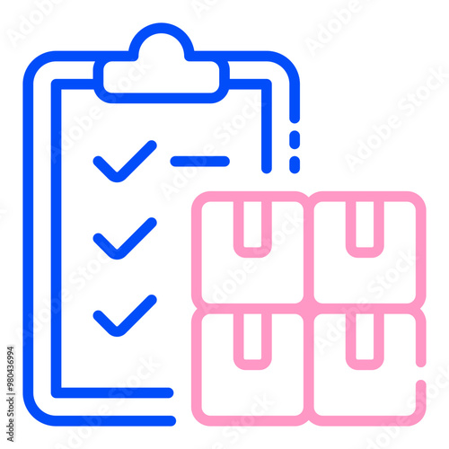 Inventory Management line duo tone icon