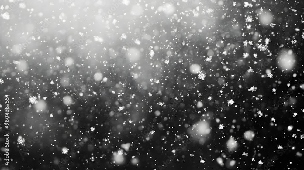 Obraz premium Falling Snow Overlay Background