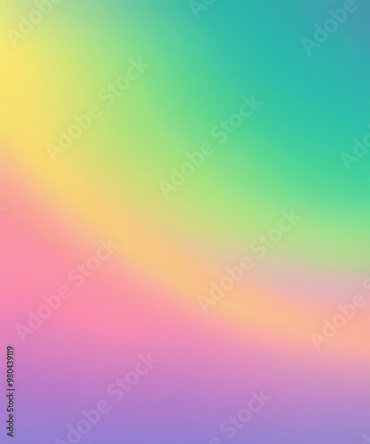 Smooth sky background rainbow shades of green, blue, pink, yellow, orange, rainbow, subtle and beautiful pastel.